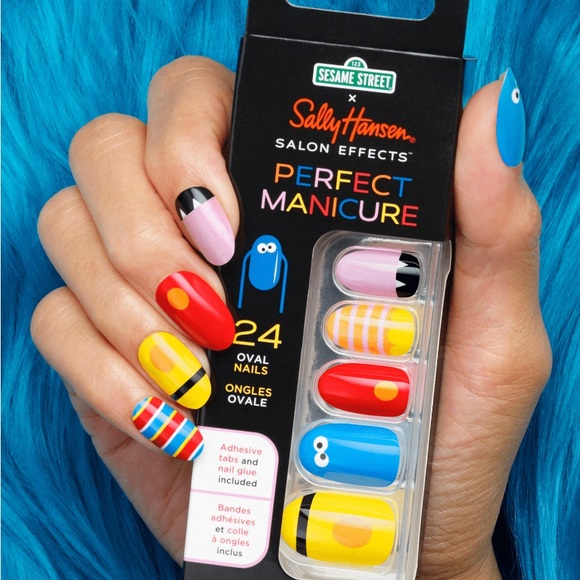 Sally Hansen 123 Sesame Street Perfect Manicure Press-On Oval Nail Kit - Picture 7 of 8